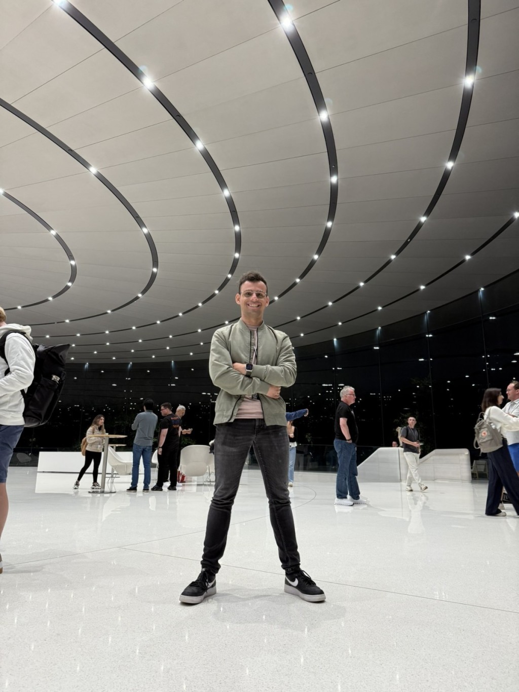 Lead developer van Appart Jordy Arntz bij het Apple developer center.