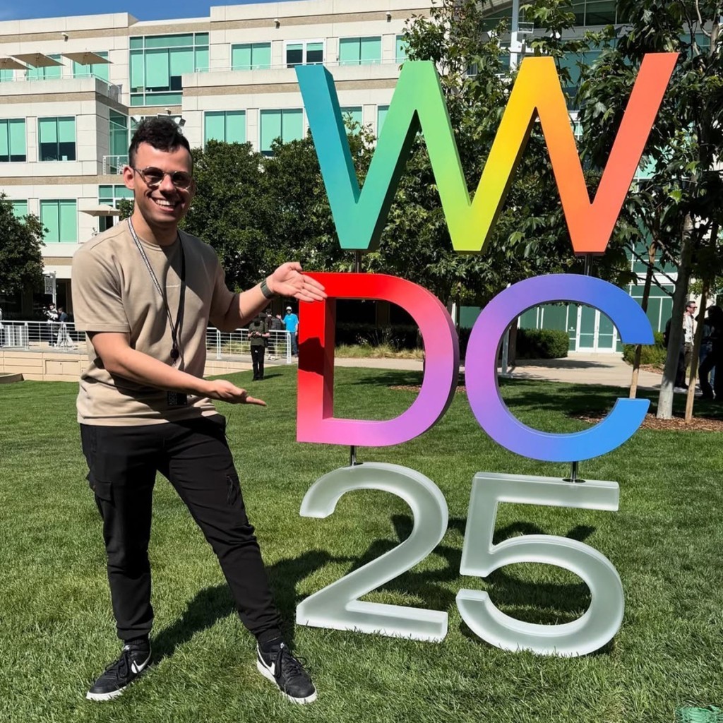 Lead developer van Appart Jordy Arntz bij het wwdc 25 logo.
